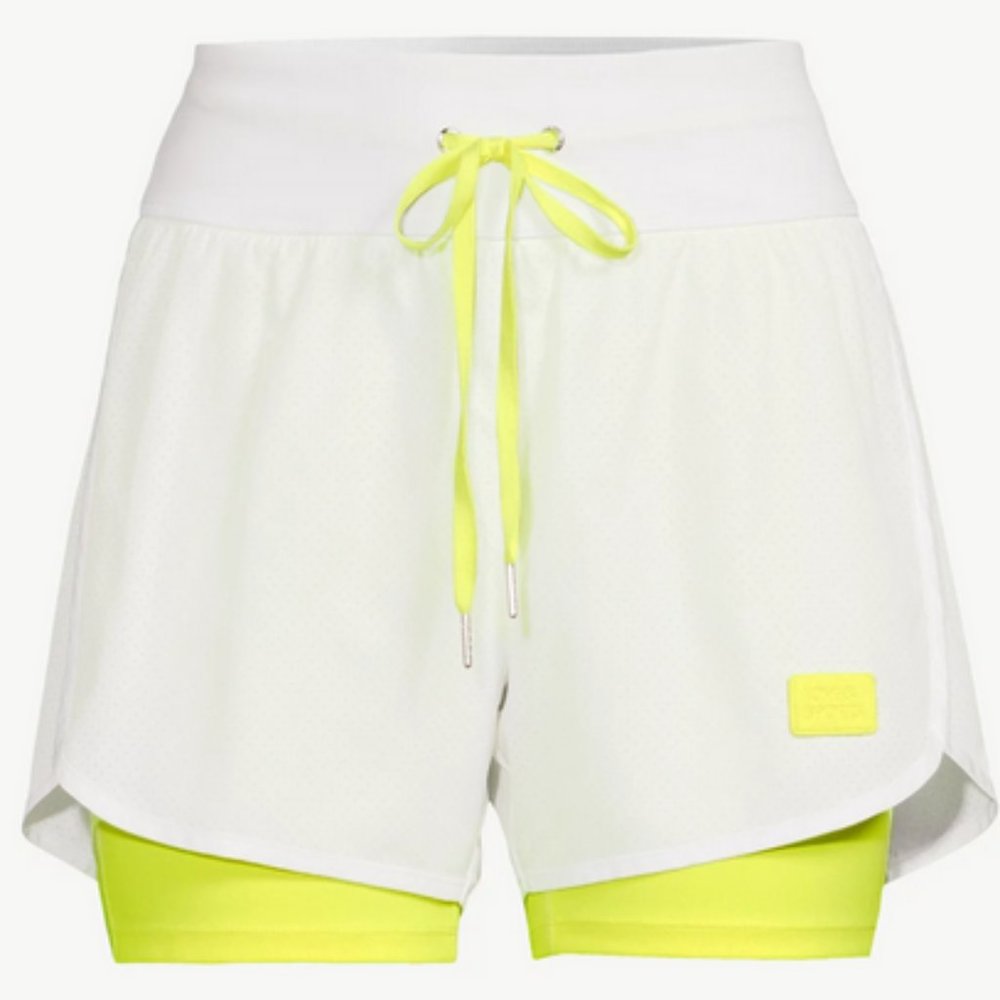 Love & Sports Women's Running Shorts with Compression Liner NWT